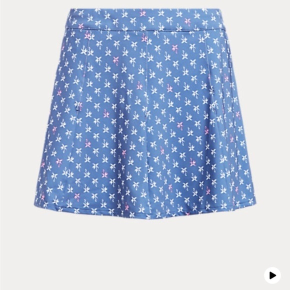 RLX ralph lauren Golf blue multi Paneled Performance jersey Skort size small new - Picture 5 of 9